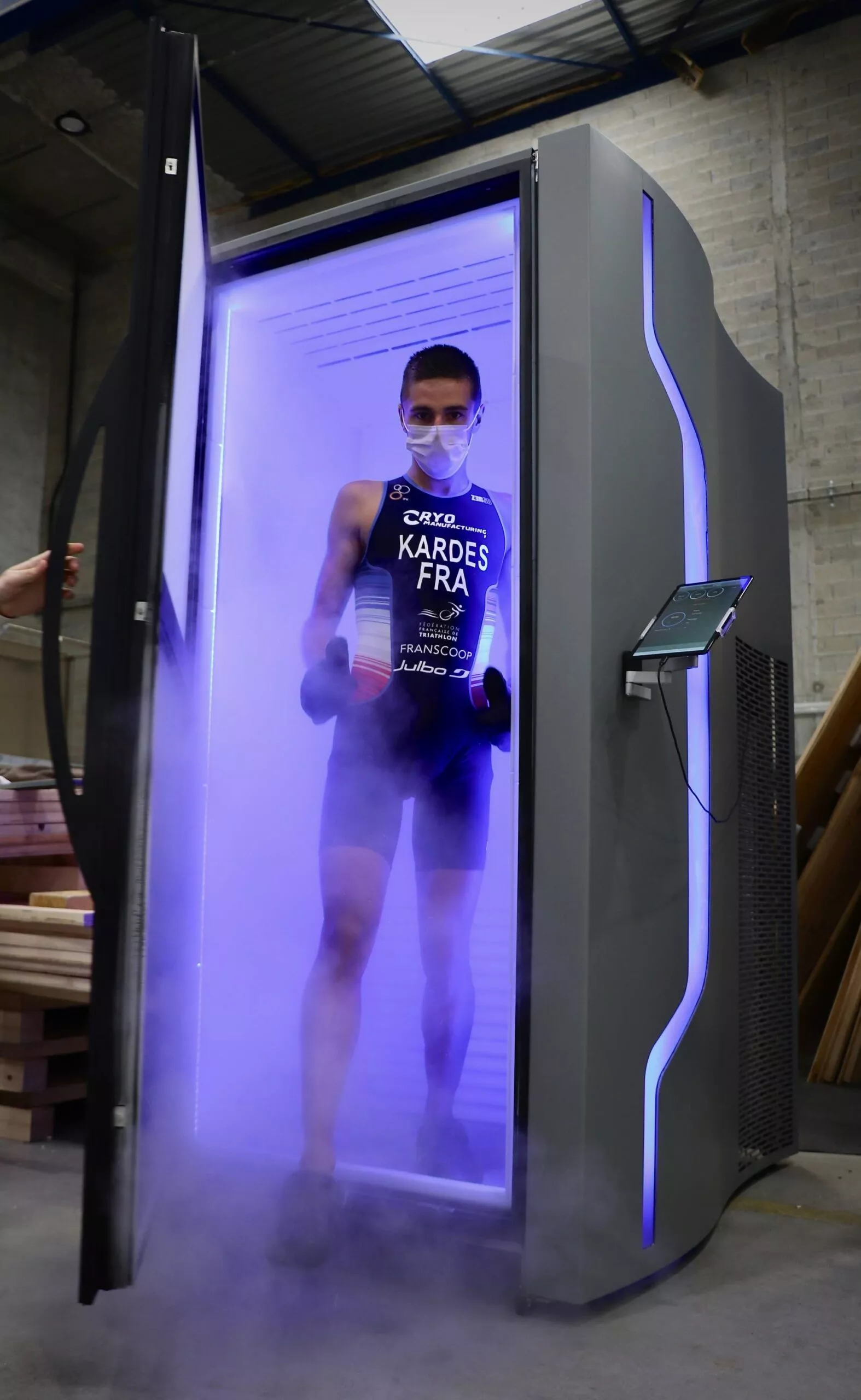 Athlete utilisant la E-CRYO